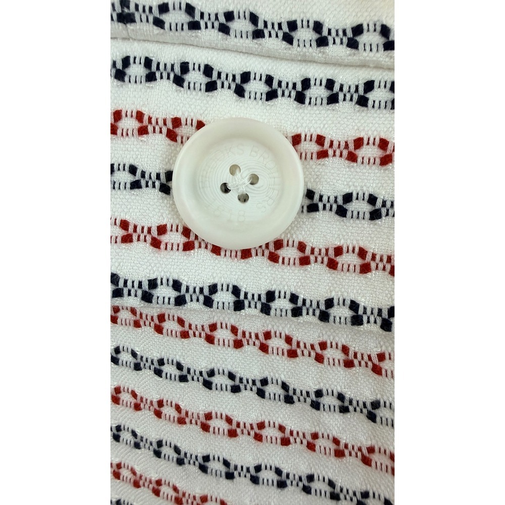 Preppy Mod Brooks Brothers White Red Blue Tweed Sleeveless Shift Dress Size 0 - Picture 8 of 11